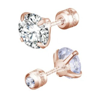 Stainless Steel Stud Earrings | Hypoallergenic-White - 1 pair-.2cm-Nora Luxe