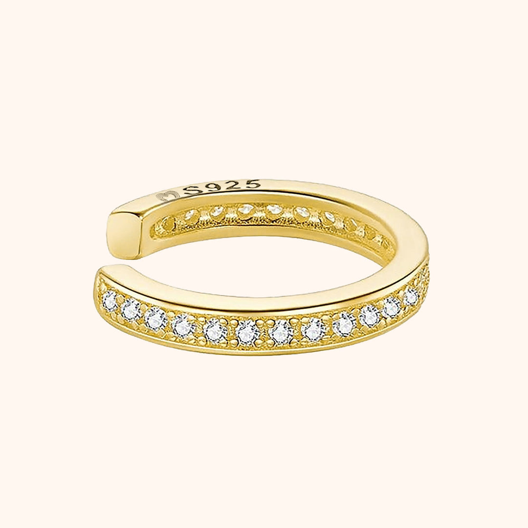 Strass Earring - Luna-Gold-Nora Luxe