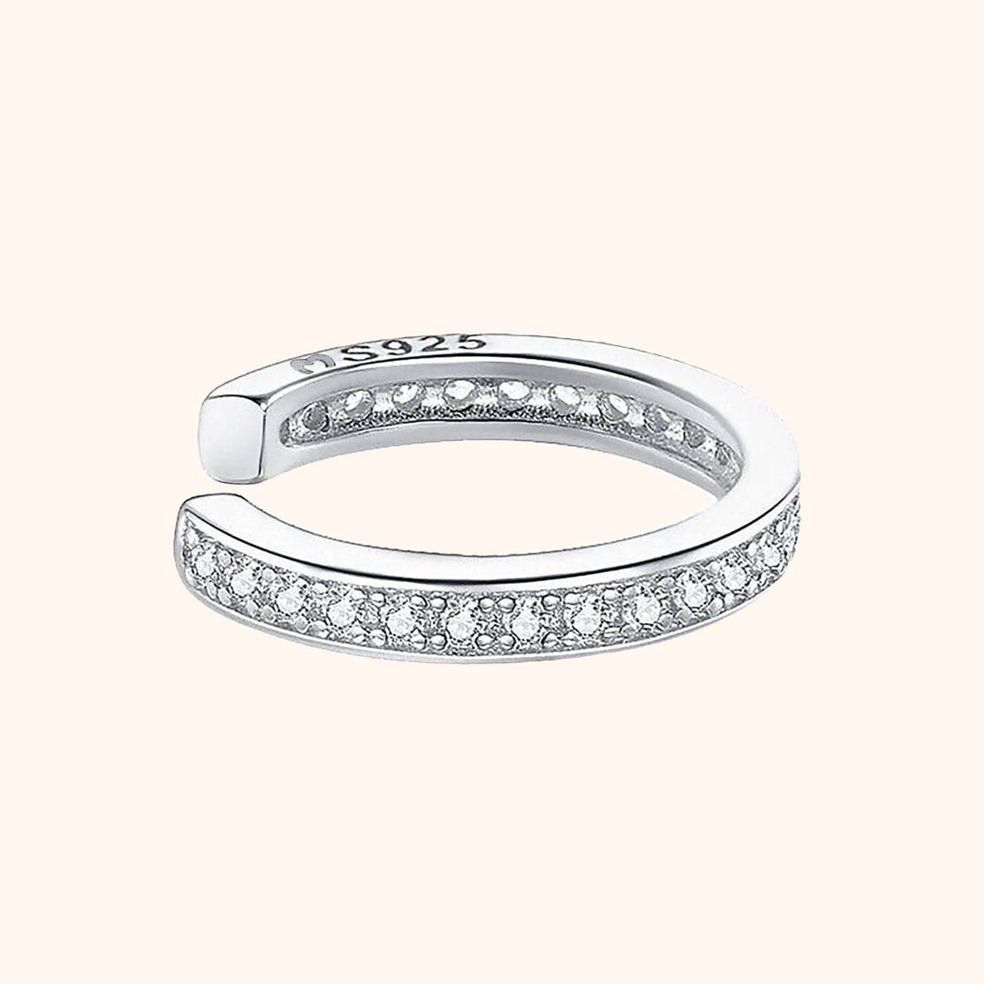 Strass Earring - Luna-Silver-Nora Luxe