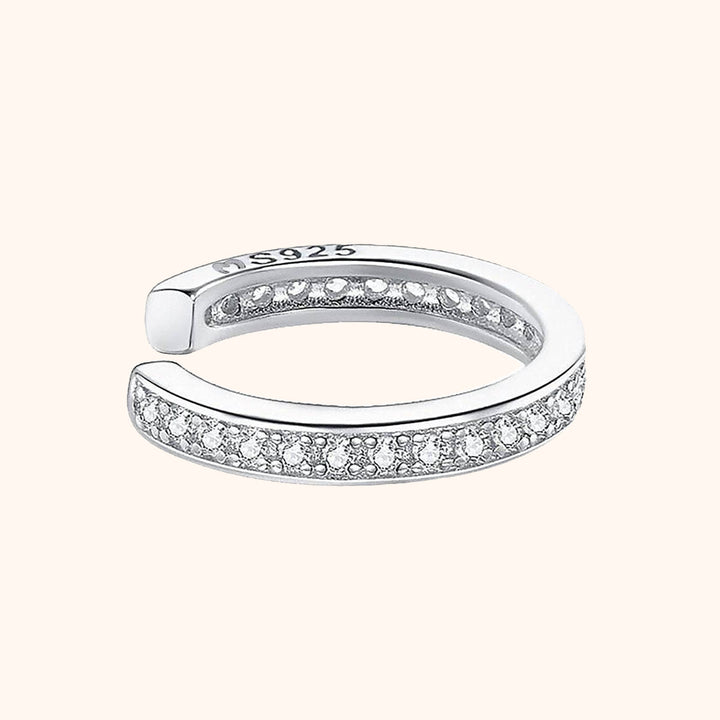 Strass Earring - Luna-Silver-Nora Luxe