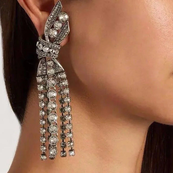 Stunning Butterfly Bow Pendant Earrings - Annelise-Nora Luxe