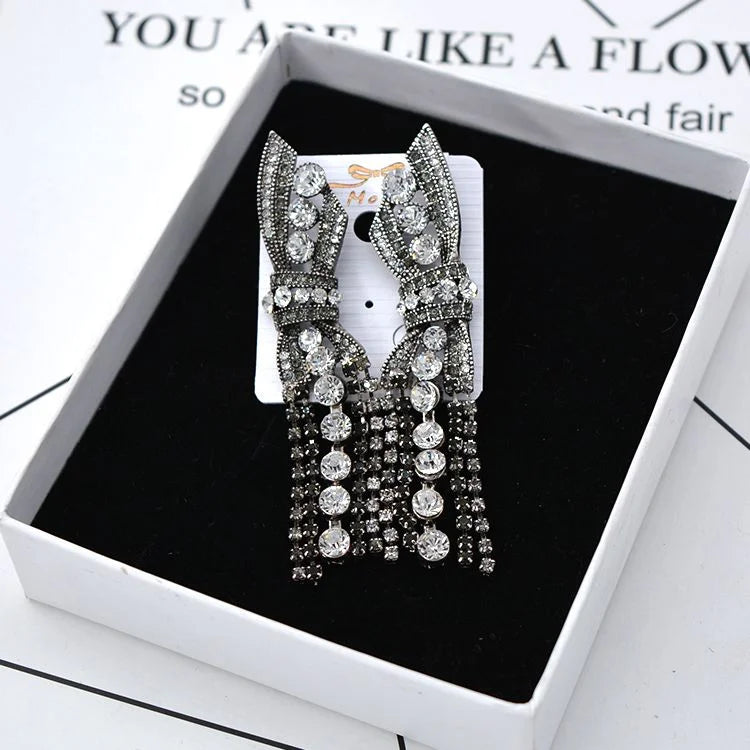 Stunning Butterfly Bow Pendant Earrings - Annelise-Nora Luxe