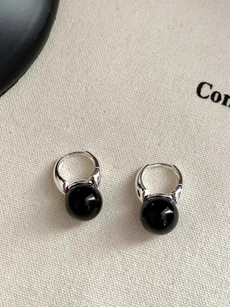 Stylish Black Onyx Earrings - Lina-Nora Luxe