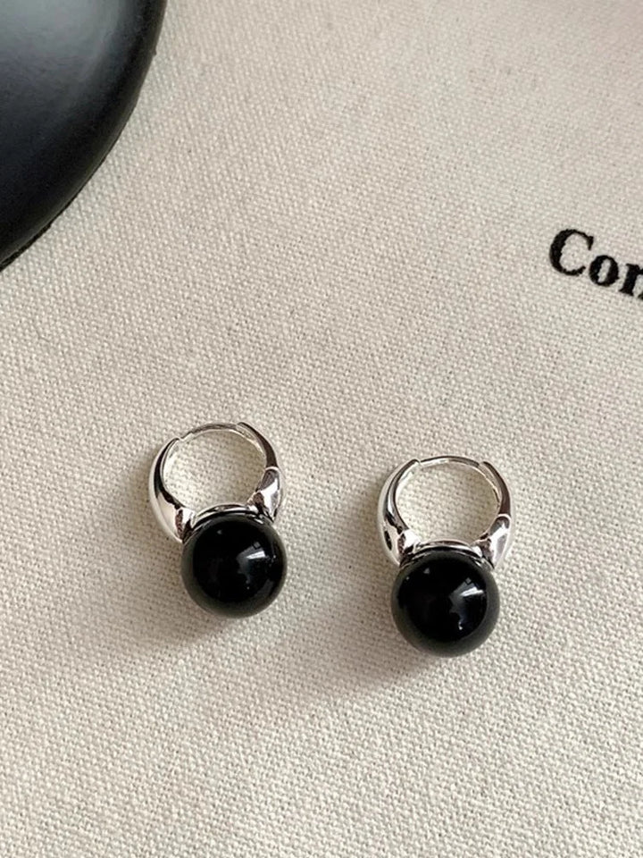 Stylish Black Onyx Earrings - Lina-Nora Luxe