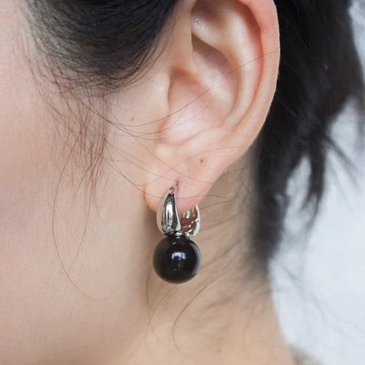 Stylish Black Onyx Earrings - Lina-Nora Luxe