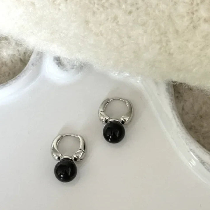 Stylish Black Onyx Earrings - Lina-Nora Luxe