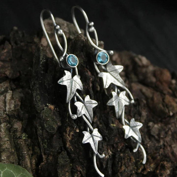 Stylish Elf Leaf Earrings - Faylinn-Blue-Nora Luxe
