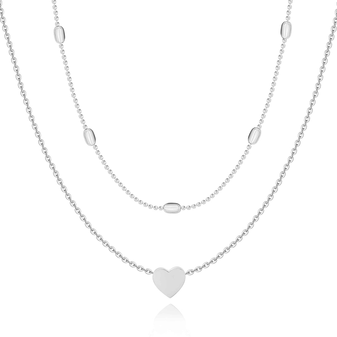 Stylish Love Necklace - Julia-Silver-Nora Luxe