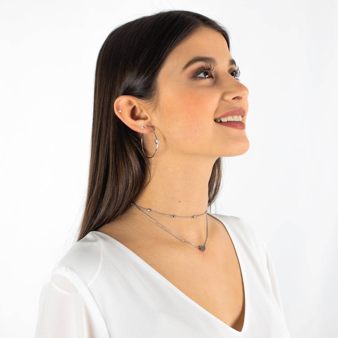 Stylish Love Necklace - Julia-Silver-Nora Luxe