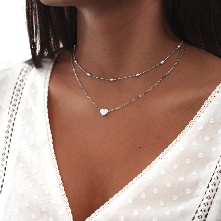 Stylish Love Necklace - Julia-Silver-Nora Luxe