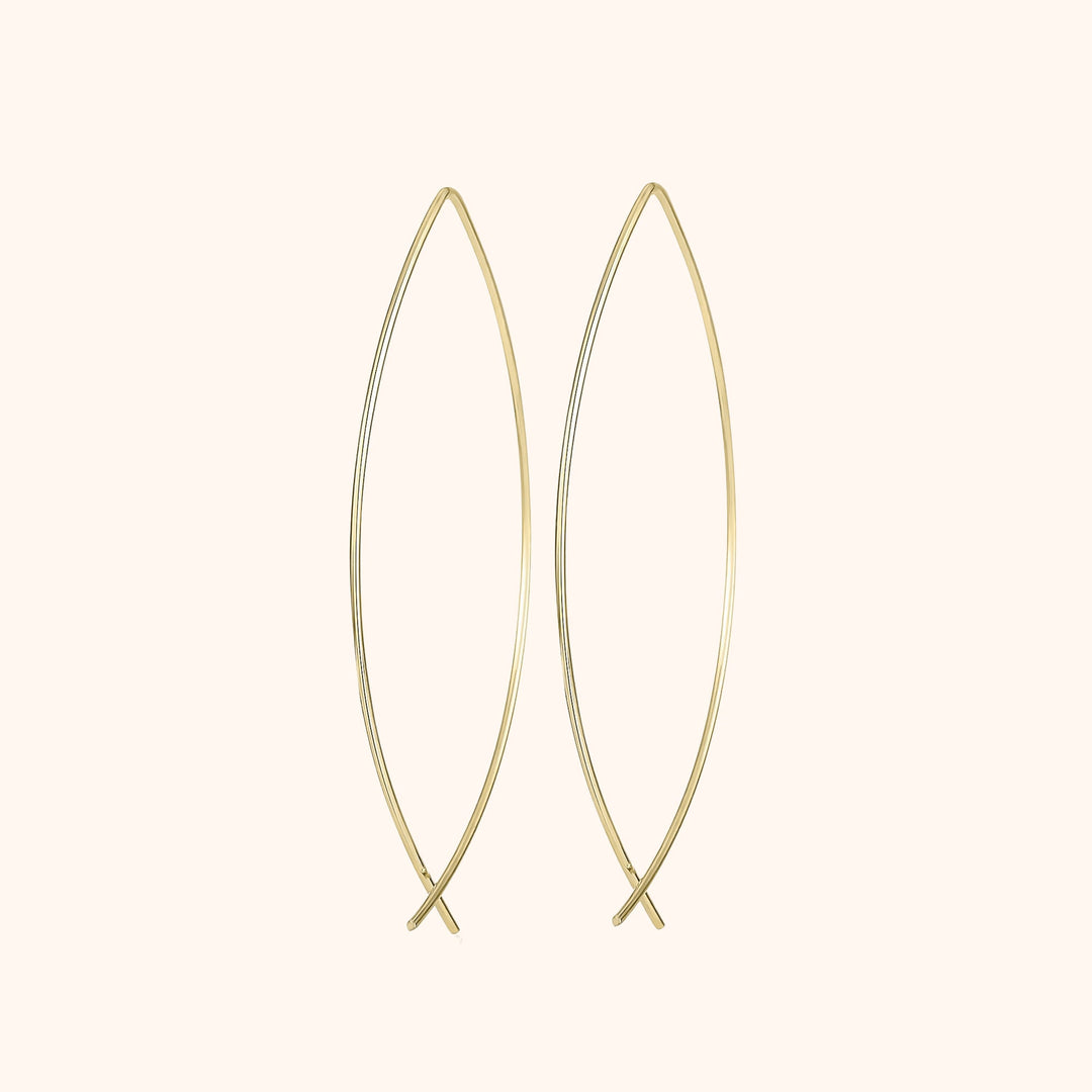 Stylish Minimalist Earrings - Lina-Gold-Nora Luxe
