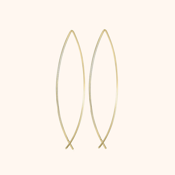 Stylish Minimalist Earrings - Lina-Gold-Nora Luxe