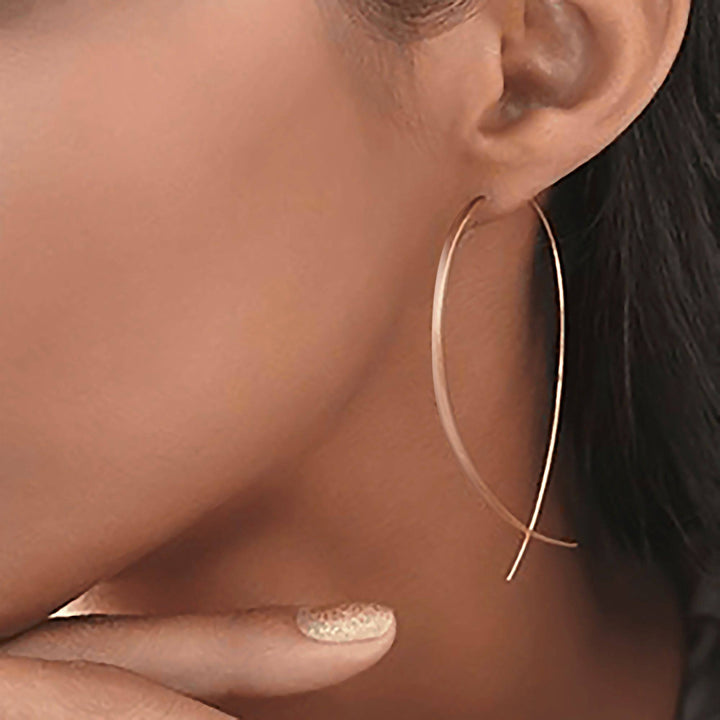 Stylish Minimalist Earrings - Lina-Silver-Nora Luxe