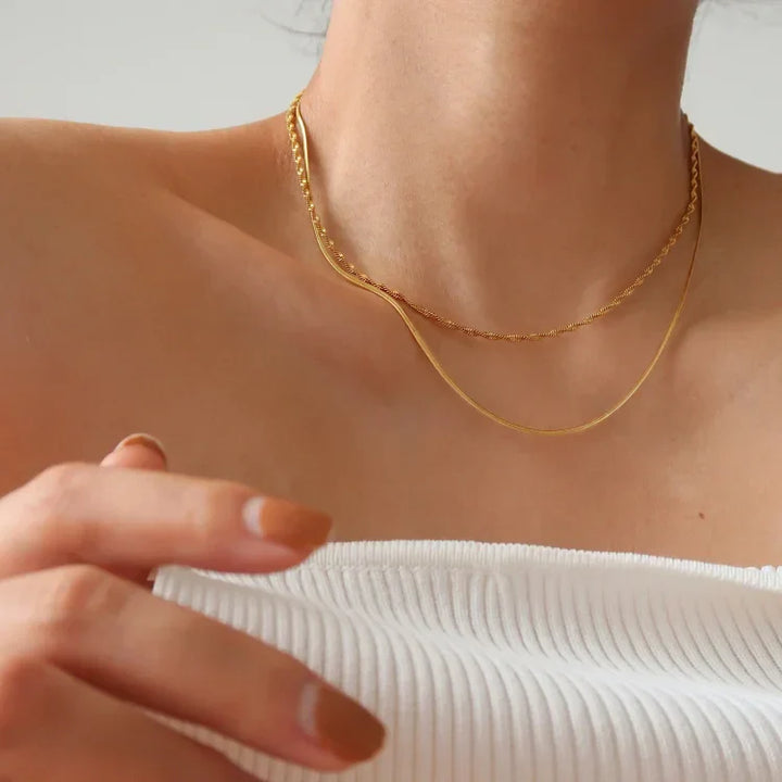 Stylish Slim Snake Necklace - Isis-Nora Luxe