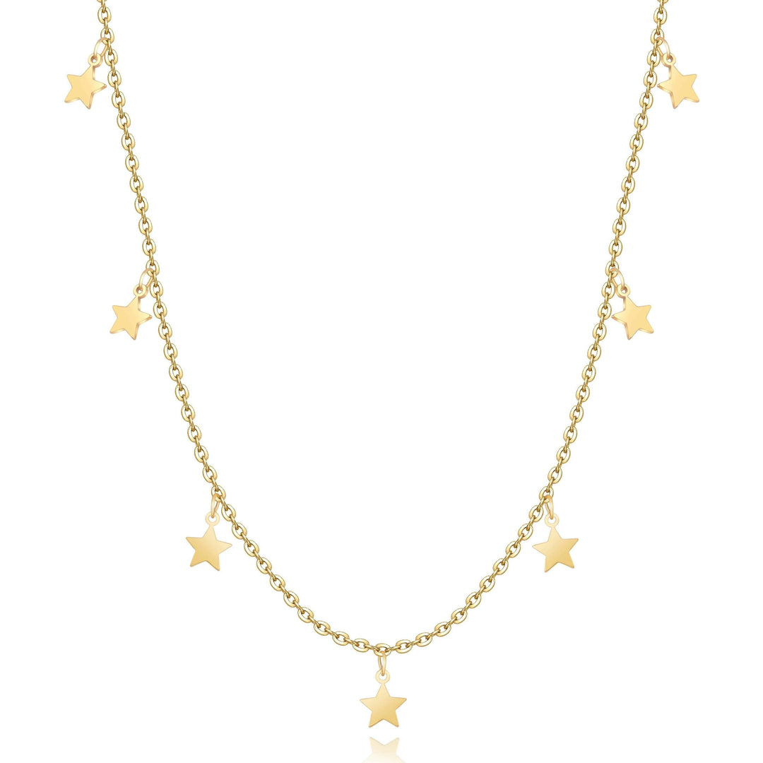 Stylish Star Necklace - Elara-Gold-Nora Luxe