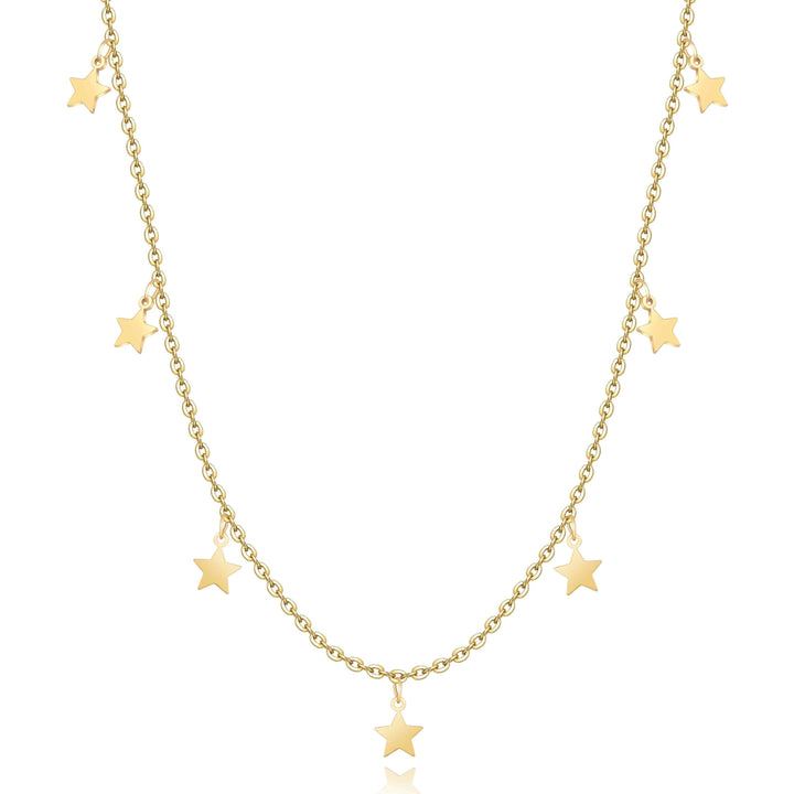 Stylish Star Necklace - Elara-Gold-Nora Luxe