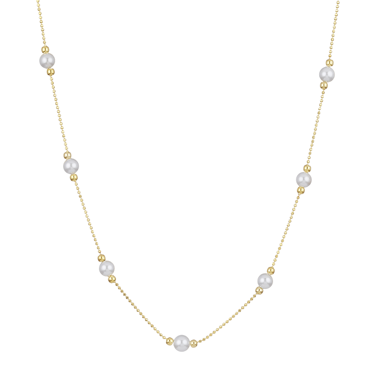 Timeless Golden Pearl Necklace - Serena-Nora Luxe