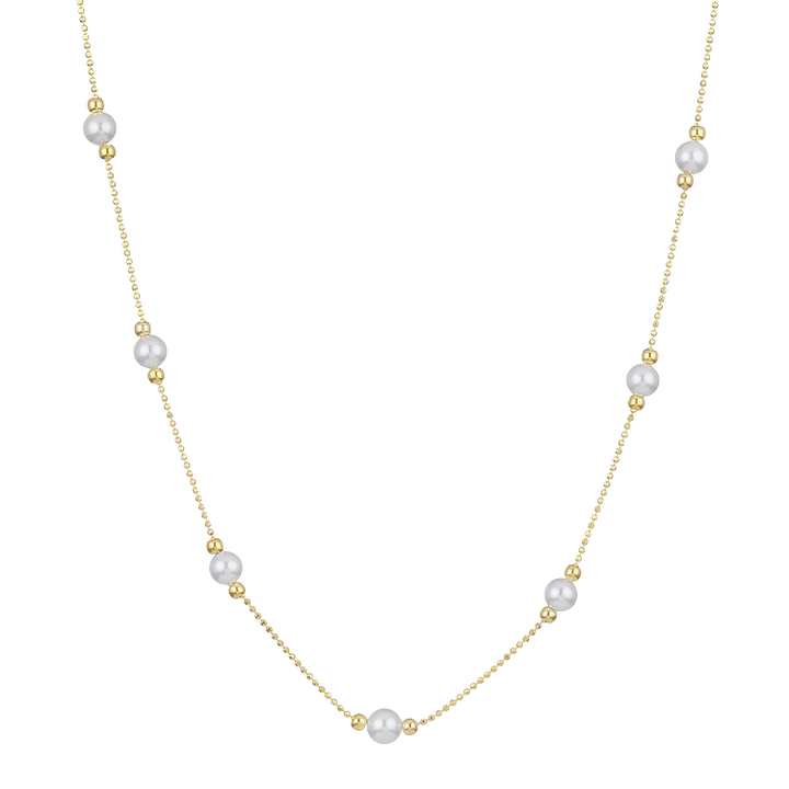 Timeless Golden Pearl Necklace - Serena-Nora Luxe