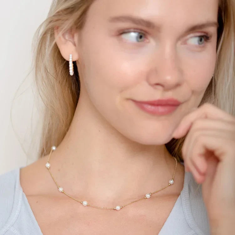 Timeless Golden Pearl Necklace - Serena-Nora Luxe