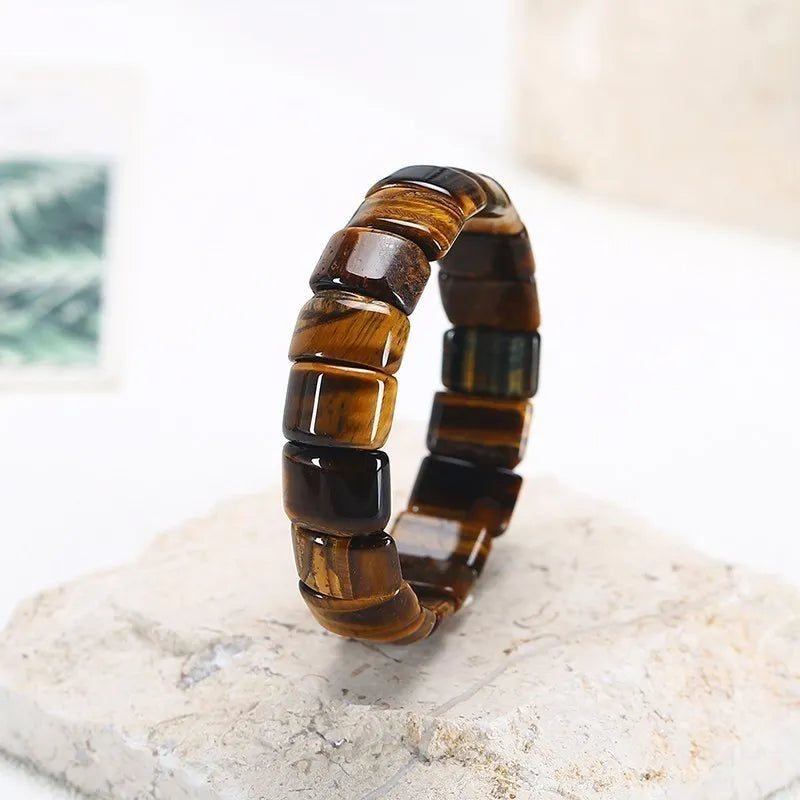 Tri-colour Natural Tiger Eye Bracelet | Healing Energy-Nora Luxe
