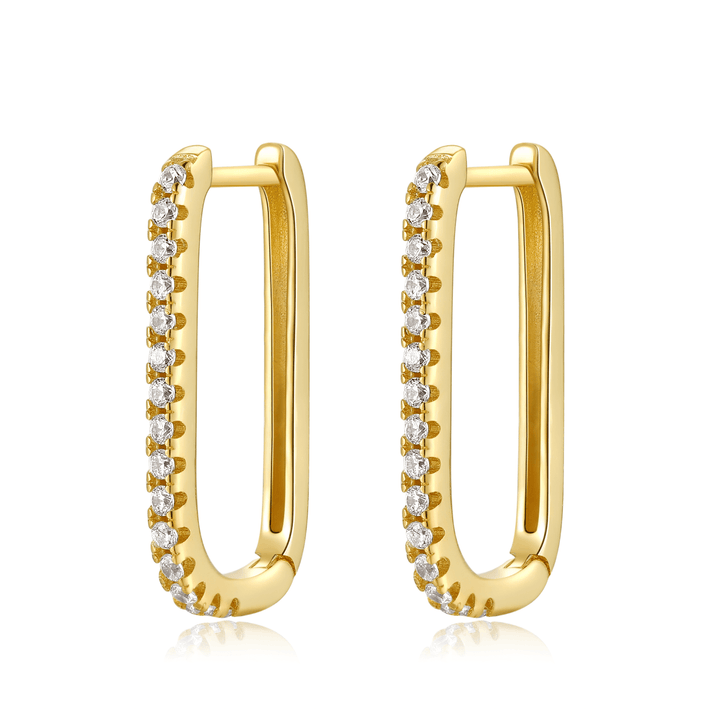 Vertical Zirconia Earrings - Inez-Gold-Nora Luxe
