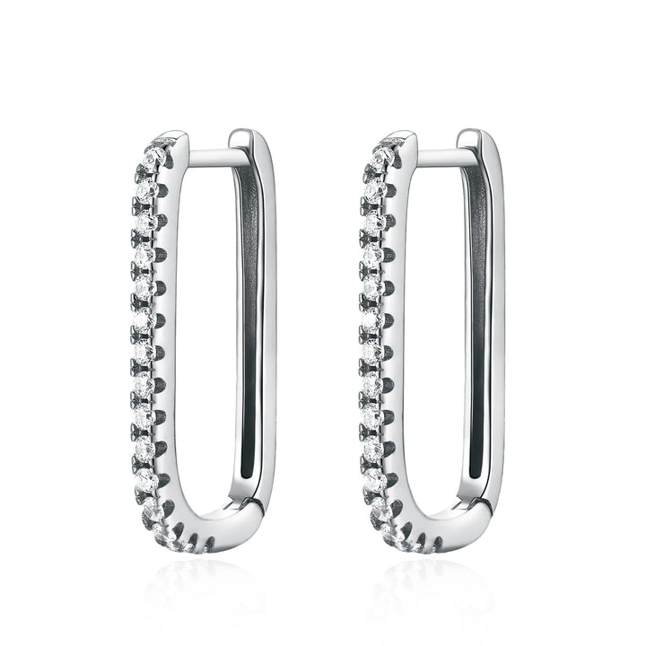 Vertical Zirconia Earrings - Inez-Silver-Nora Luxe