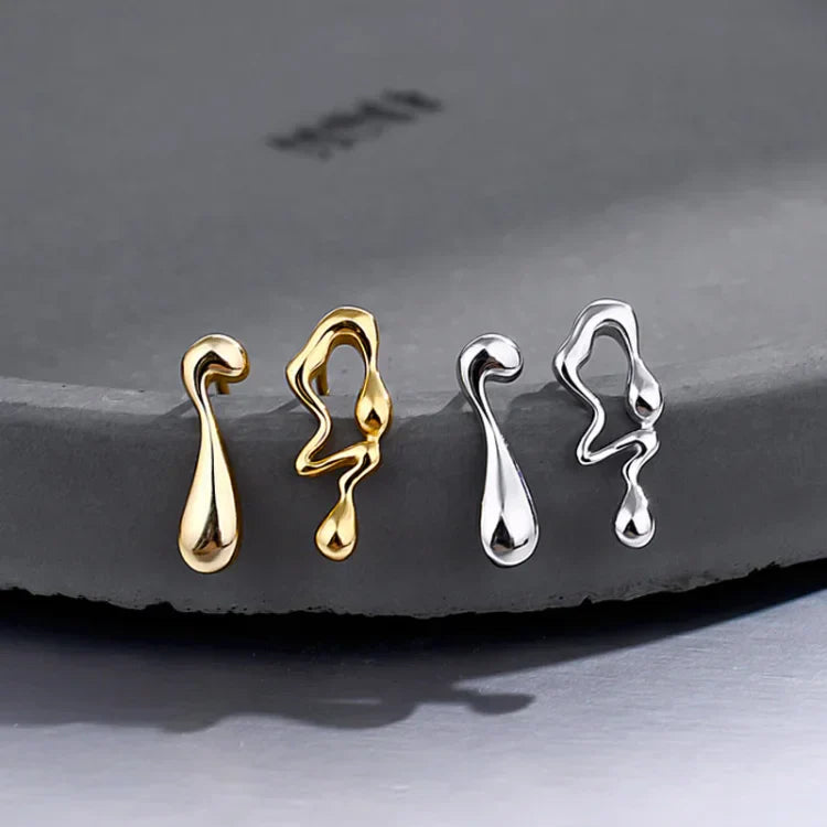 Water Droplet Earrings - Livia-Silver-Nora Luxe