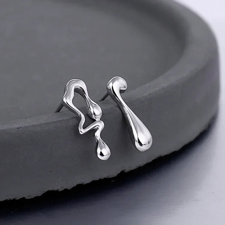 Water Droplet Earrings - Livia-Silver-Nora Luxe