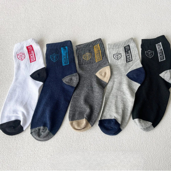 10 PAIRS OF BREATHABLE BAMBOO MEN'S SPORTS SOCKS - ANTI-SLIP-5 pairs DP077-Nora Luxe