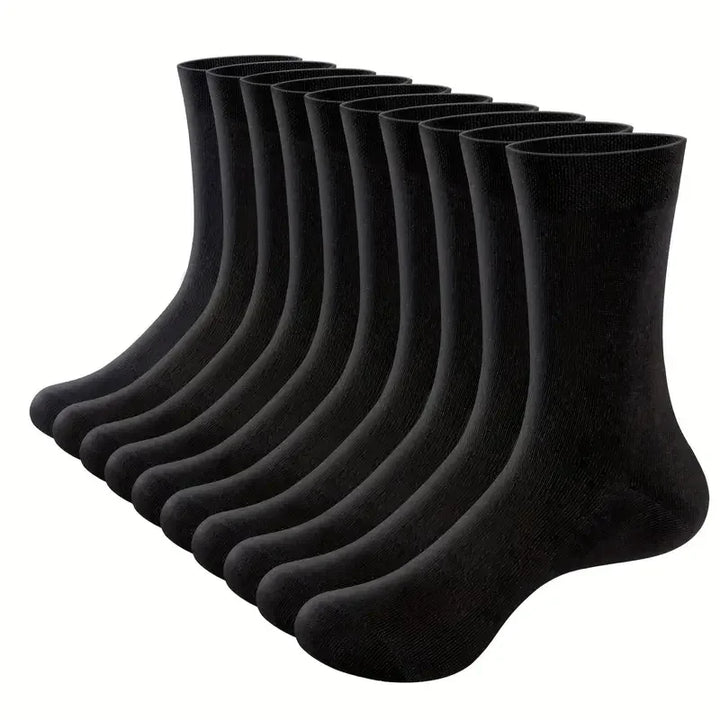 10 PAIRS OF BREATHABLE BAMBOO MEN'S SPORTS SOCKS - ANTI-SLIP-5 pairs DP088-Nora Luxe