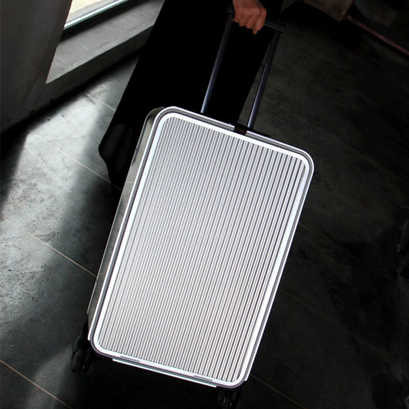 100% Aluminum hard-shell case – Valparaíso-Silver-XS (34 L)-Nora Luxe