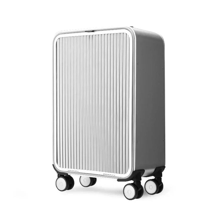 100% Aluminum hard-shell case – Valparaíso-Silver-XS (34 L)-Nora Luxe