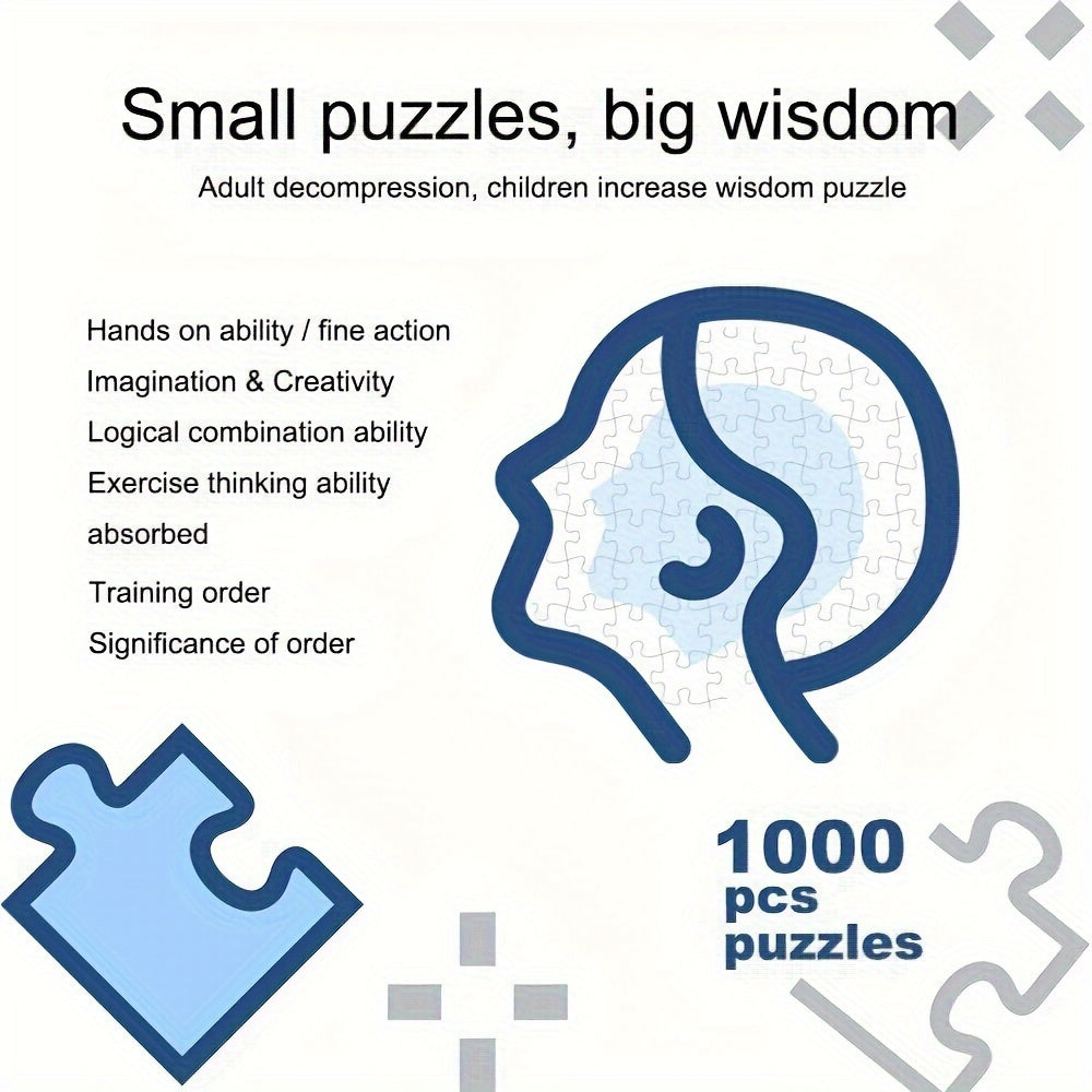 1000-Piece Round Zodiac Puzzle - ZodiacDreams-Nora Luxe