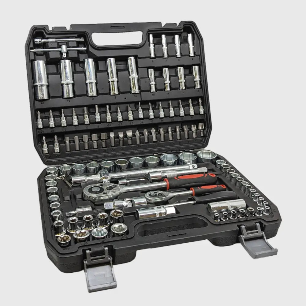 108-piece Chrome-Vanadium Socket Set – TorqueMaster-Nora Luxe