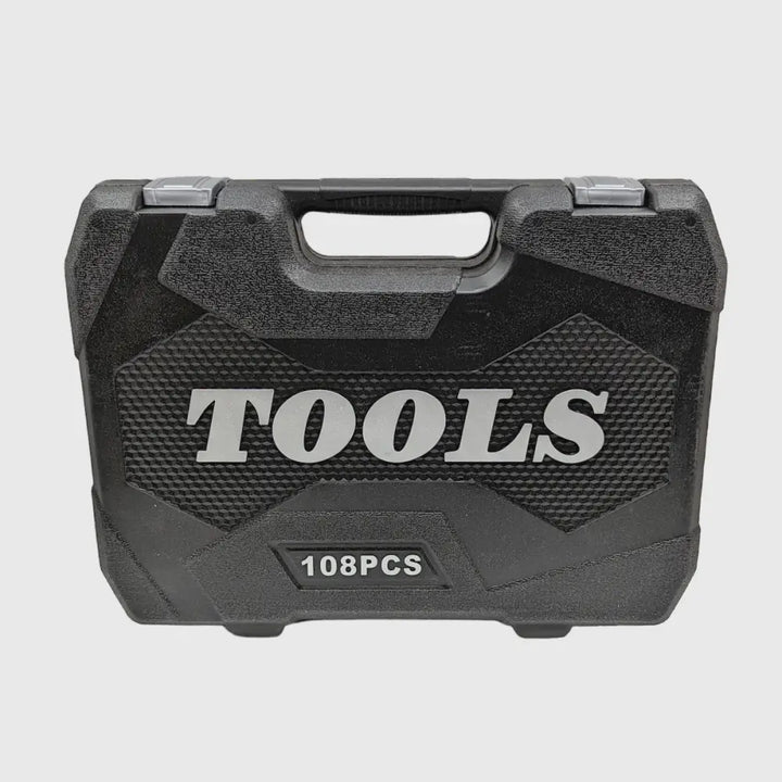 108-piece Chrome-Vanadium Socket Set – TorqueMaster-Nora Luxe