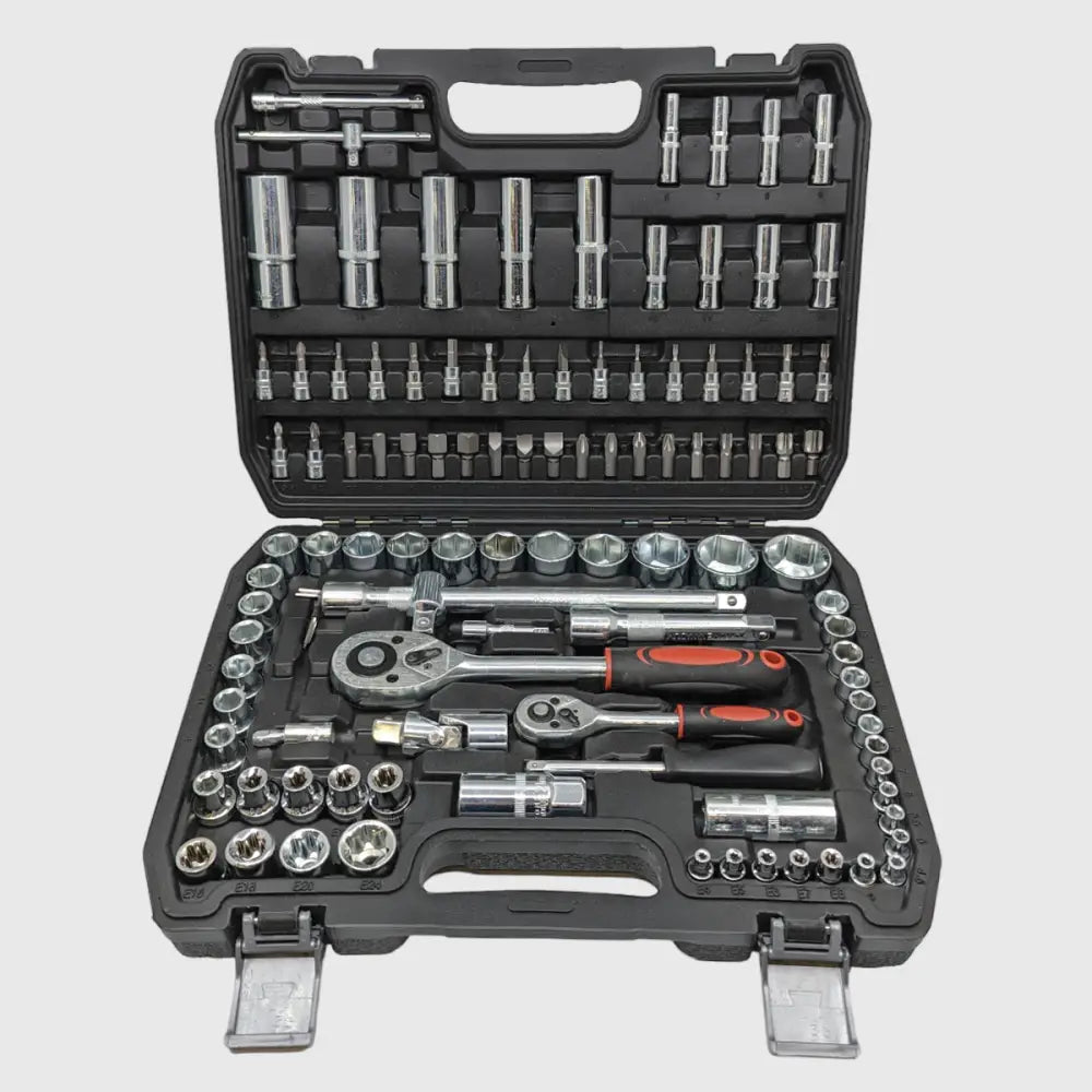 108-piece Chrome-Vanadium Socket Set – TorqueMaster-Nora Luxe
