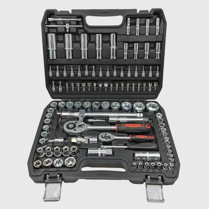 108-piece Chrome-Vanadium Socket Set – TorqueMaster-Nora Luxe