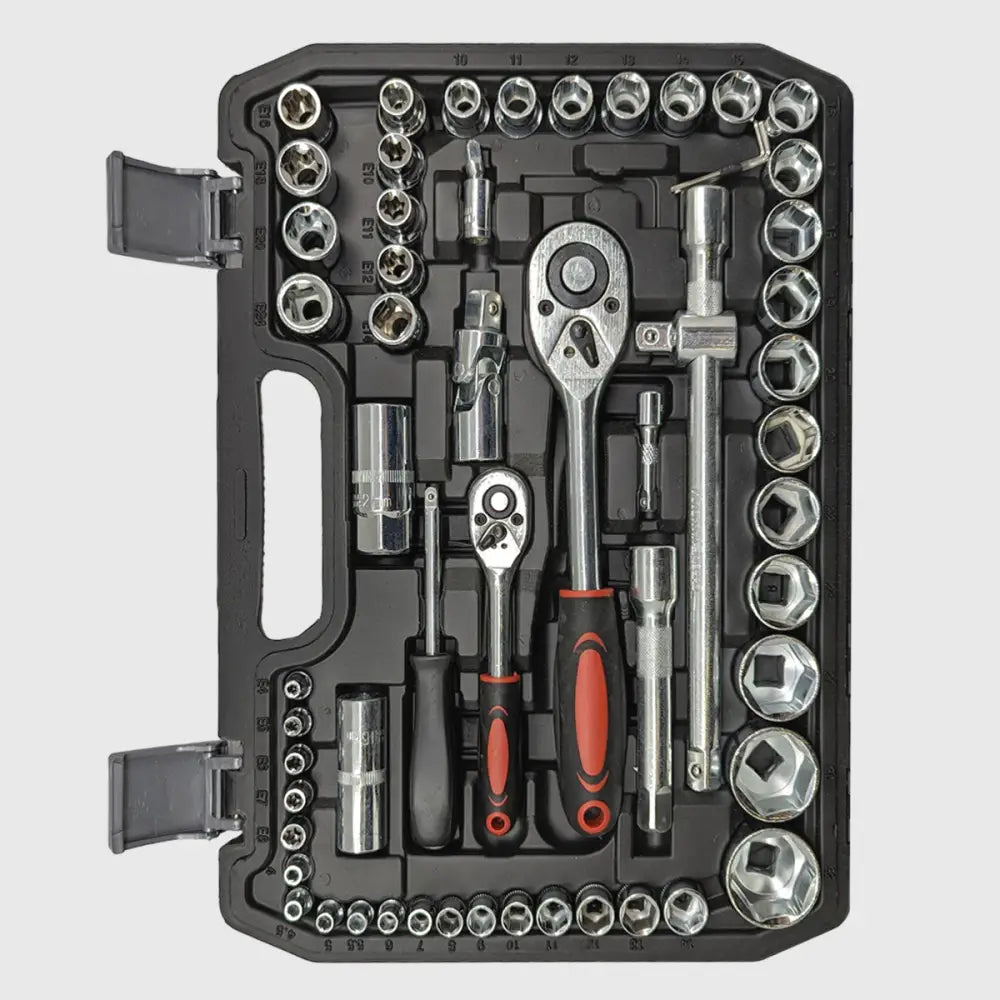 108-piece Chrome-Vanadium Socket Set – TorqueMaster-Nora Luxe
