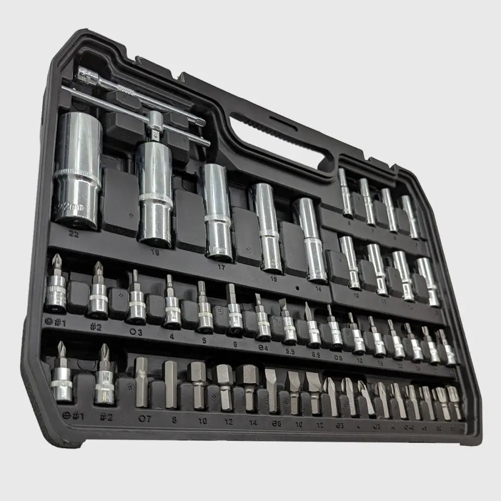 108-piece Chrome-Vanadium Socket Set – TorqueMaster-Nora Luxe