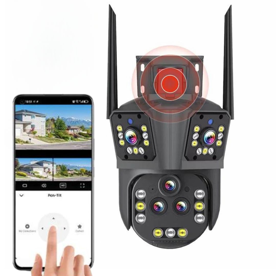 10K WiFi Security Camera with 20MP, 20x Zoom – DualGuard Ultra 10K-Nora Luxe