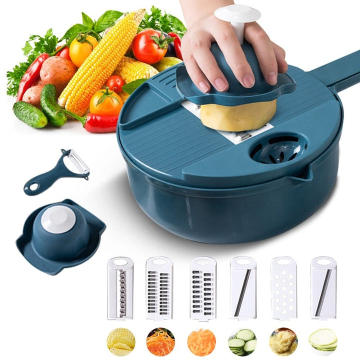 12-in-1 Multifunctional Slicer Set - ChefEase-Nora Luxe