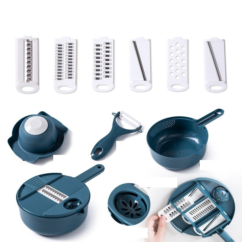 12-in-1 Multifunctional Slicer Set - ChefEase-Nora Luxe