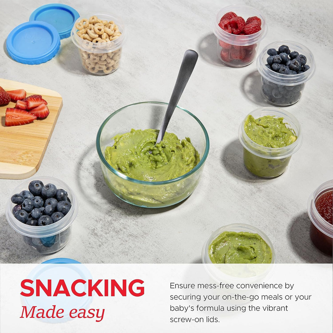 12-Pack Reusable Small Food Storage Containers-Multicolored-Nora Luxe