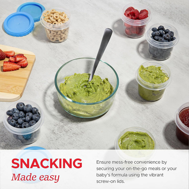 12-Pack Reusable Small Food Storage Containers-Multicolored-Nora Luxe