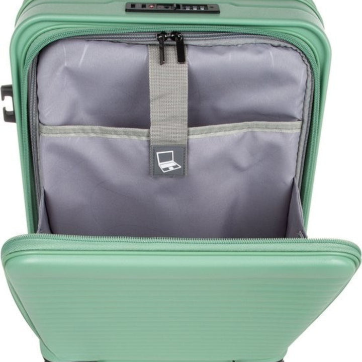 2-piece hard-shell suitcase set with laptop compartment – Berlin