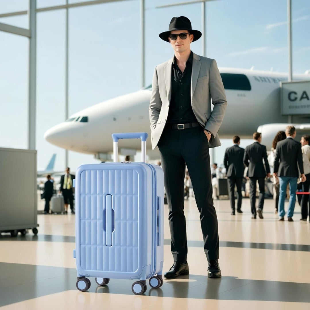 Airline-Approved 20" (50.8 cm) Carry-On Luggage with 3:7 Split & Triple-Layer PC Shell