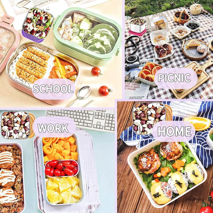175ml Stainless Steel Snack Boxes for Kids - 6-Pack-Lightly colored-Nora Luxe