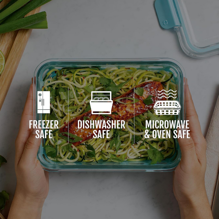 180 ml Glass Meal Prep Set – 5-Pack with Airtight Lid-Evening orchard-Nora Luxe