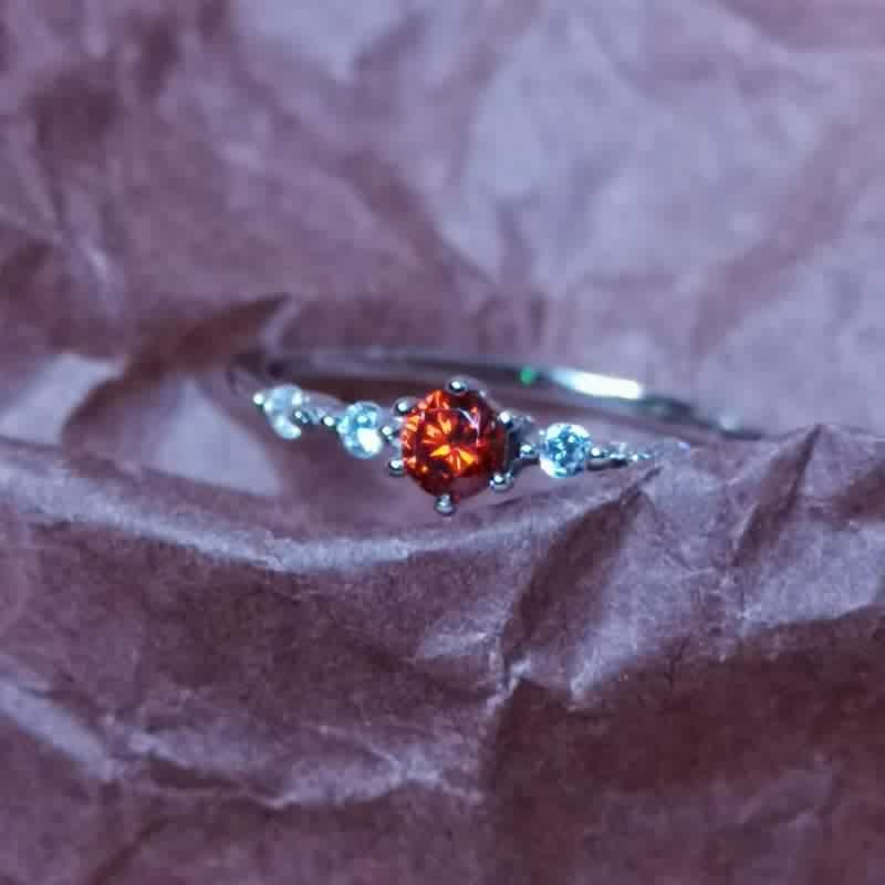 18K Gold Garnet Stone Ring - Elara-2.01 in-Nora Luxe