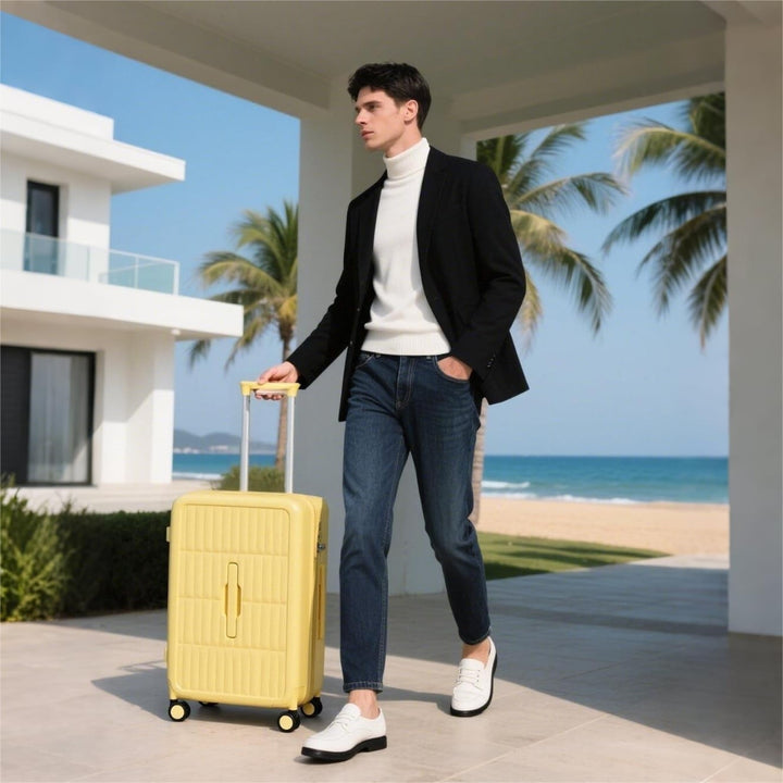 Airline-Approved 20" (50.8 cm) Carry-On Luggage with 3:7 Split & Triple-Layer PC Shell